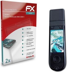 atFoliX FX-ActiFleX 2x Schutzfolie kompatibel mit Segway Ninebot KickScooter MAX G30D II Folie