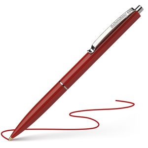 Schneider K 15 Druckkugelschreiber (dokumentenecht, Strichstärke: M, Schreibfarbe: rot) 20 Stück, rot