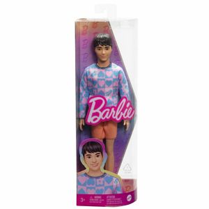 Panenka Barbie Stylový Ken, mikina se srdíčky