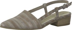 MARCO TOZZI 29401 Damen Sabot Pumps Taupe, Größe:D 39, Farbe:Grautöne
