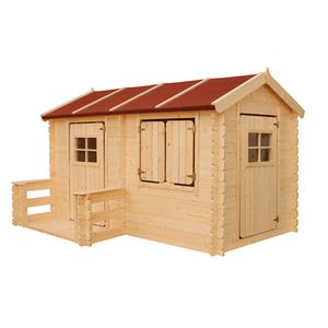 Timbela dětský dřevěný domek na hraní - venkovní domek pro děti - Š178xL241xV151 cm/2,63m2 zahradní domek na hraní - zahradní domek pro děti M503