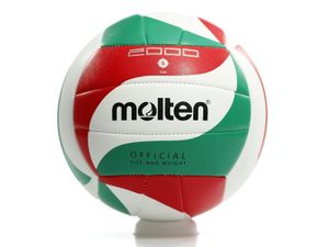 molten Volleyball Trainingsball Weiß/Grün/Rot V5M2000-L Gr. 5