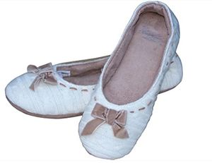 Ballerina gr. 37 Hausschuhe mit Zopfmuster