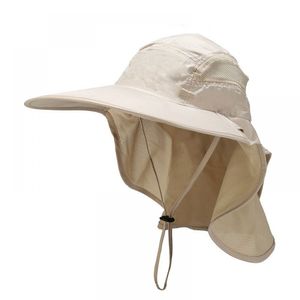 Schützender Sonnenhut für Damen und Herren - UPF 50+ UV-Schutz, Nackenschutz, atmungsaktiv, faltbar - ideal zum Wandern, Angeln, am Strand und auf Safari