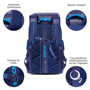 RIVACASE 5361 blue 30L Laptop backpack 17.3' /4
