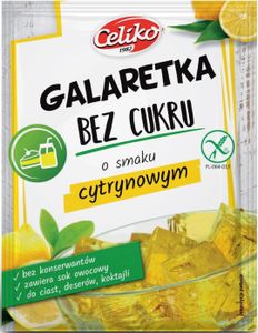 BEZCUKOROVÉ ŽELÉ S CITRONOVOU PRÍCHUŤOU, BEZLEPKU 14 g - CELIKO