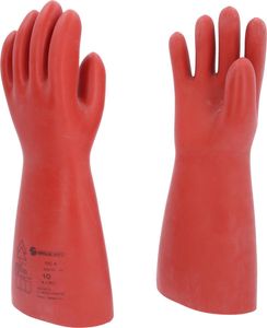 KS TOOLS Elektriker-Schutzhandschuh mit mechanischem Schutz Größe 10 Klasse 4 rot - 117.0081