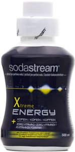 SodaStream příchuť Energy 500 ml, k přípravě 12 l nápoje, víčko s odměrkou pro doporučené ředění, snížený obsah cukru