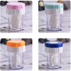 [4 Stück] Kontaktlinsenbehälter, Kontaktlinsenreiniger. Brillenreinigung Box mit CE-Kennzeichnung und FDA-.