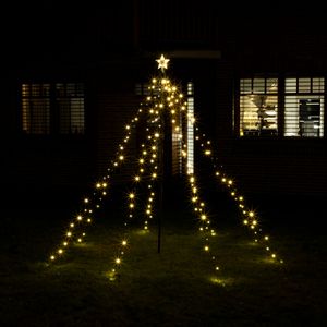 Svetlo na strom s 200 LED diódami - na vonkajšie použitie - svetelná pyramída