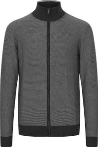 FQ1924 FQLewis Herren Strickjacke Cardigan Feinstrick mit Stehkragen und Reißverschluss Meliert