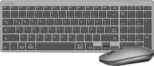 LogiLink Dual-Mode Desktop-Set kabellos grau/anthrazit