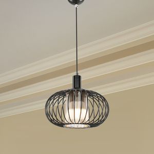 Hängelampe Batley Pendelleuchte Schwarz 1 x E27 Küchenlampe Wohnzimmerlampe hängend