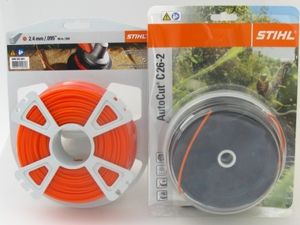 STIHL 4002 710 2169 Mähkopf 2,4mm AutoCut C 26-2 +Stihl Mähfaden quadratisch 83m 0000 930 2641  Stihl