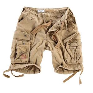 Pánské kraťasy Surplus Airborn Vintage Shorts Beige - M
