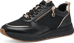 Tamaris sneaker damski wielokolorowy zamek błyskawiczny 1-23732-41, rozmiar:37 EU, kolor:Czarny