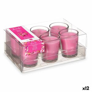 Zestaw świec zapachowych 16 x 6,5 x 11 cm (12 sztuk) Szkło do picia Orchidea