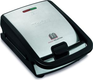 Tefal SW 852D Snack Collection Sandwichmaker und Waffeleisen Silber