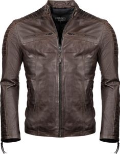 PAULGOS Herren Lederjacke Echtes Leder Jacke Echtleder Übergangsjacke Fashion in 5 Farben Gr. S-7XL Design 1
