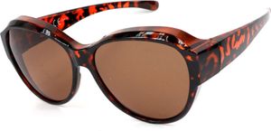Polarisierte Überzieh Sonnenbrille Überziehbrille Überbrille Fit Over BM5040 farbe Animal