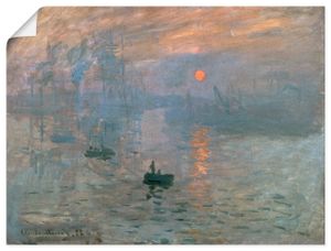 Claude Monet: Impression (Sonnenaufgang). 1872, Produkt:Poster, Größe:30x40 cm / Poster