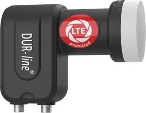 DUR-line +Ultra Twin LNB für bis zu 2 Teilnehmer schwarz