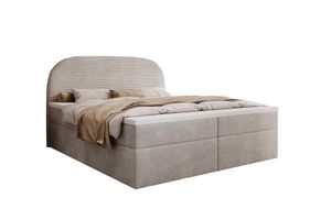 MyBed Zen box spring bed Čalouněné čelo postele Úložný prostor 160x200 Bonnell matrace H4 Topper Beige Poso02