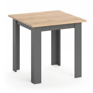 Vicco Dining table Karlos, 80 x 80 cm, Gold power oak/Anthracite