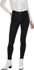 Only Power Mid Waist Push Up Skinny Rea3723 Jeans Grau XS / 34 Frau Grau XS