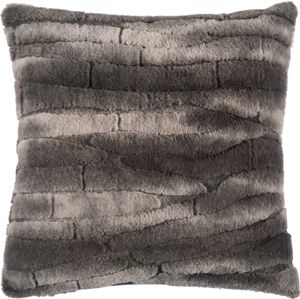 PAD  Kissenhülle COZY | 45x45cm | Kunstfell | hellgrau