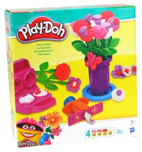 Hasbro Play-Doh C3302 Blumenkreation Blumen Modellieren Set Kinder Knete Zubehör