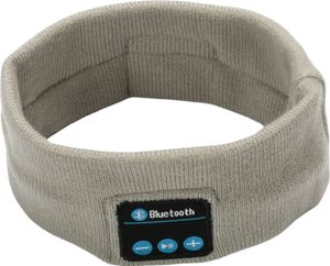 Bluetooth-kompakt Stirnband Kabelloser Stereo Sound 3-6 Stunden Akkulaufzeit Stereo Musik Sport Fitness Haarband Grau