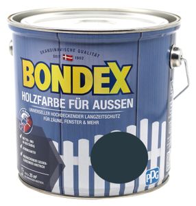 Bondex Holzfarbe für Aussen anthrazit 7,5L Deckfarbe Wetterschutzfarbe