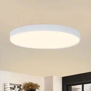 ZMH LED Deckenleuchte Warmweiß Deckenlampe  17W 28CM Badlampe IP44 Wasserdicht Rund Modern Küchelampe Flach für Küche Wohnzimmer Badezimmer Schlafz