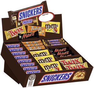 Topsellerbox BALISTO® M&M'S® MARS® SNICKERS® Original/Creamy Peanut Butter TWIX® - 72 Teile