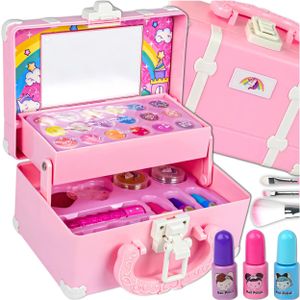 Kinderschminke Set 32 tlg. Schminkkoffer Make up Schminkset Mädchen KOSMETIK