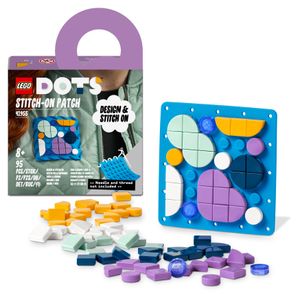 LEGO 41955 DOTS Kreativ-Aufnäher, Bastelset für Kinder ab 6 Jahren, DIY Patches, Applikationen zum Basteln und Aufnähen für Kleidung und Zubehör