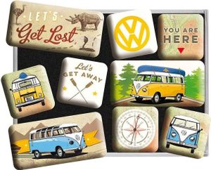 Nostalgic-Art - 9tlg. Magnetset - Volkswagen - VW Bulli - Let's Get Lost