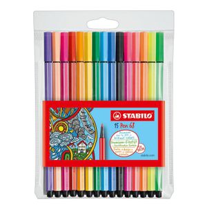 STABILO Pen 68 - Premium-Filzschreiber - Etui mit 15 Farben