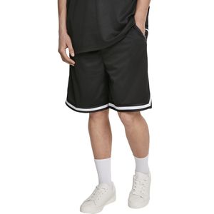 Urban Classics Pánske teplákové šortky Premium Stripes Mesh Shorts TB2891 Schwarz Black L