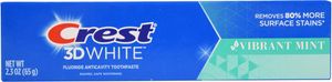 Crest | Minz-Zahnpasta, Fluorid-Zahnpasta, Frischer Atem, Gegen Karies, für Zahnstein | Vibrant Mint - 65g Crest | Minz-Zahnpasta, Fluorid-Zahnpasta, Frischer Atem, Gegen Karies, für Zahnstein | Vibrant Mint - 65g