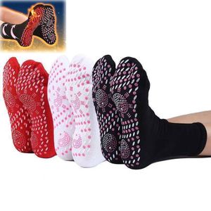 Uni zdravotní ponožky s vlastním vyhříváním Pohodlné a prodyšné ponožky na nohy, teplé, červené bílé černé, 3 páry