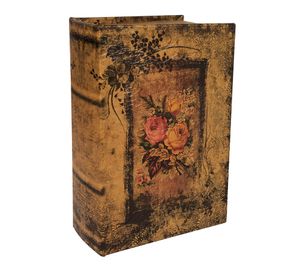 Hohles Buch mit Geheimfach Rosen Buchversteck Blumen-Deko Nostalgie : EF18762 Größe: EF18762