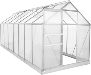 Set: Zelsius - Aluminium Gewächshaus, 430 x 190 cm, inkl. Fundament Set: Zelsius - Aluminium Gewächshaus, 430 x 190 cm, inkl. Fundament