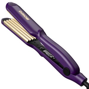 Kreppeisen für die Haare DSHOW Keramik Crimping iron for Hair Glätteisen Haarglätter Kreppeisen und Schnellaufheizung für Glattes und Crimper Haar