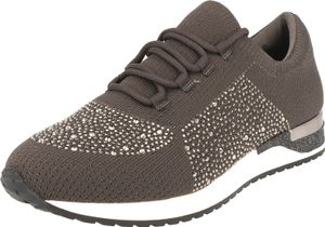 Jane Klain Damen Schuhe Halbschuhe Schnürer Sneaker 236-806 Glitzer Dk.Grey