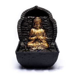 Betender Buddha Springbrunnen -- 13.3x13.3x20cm