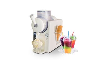 Unold 48950 Slush- und Softeismaschine mit Kompressor ca. 2 L 5 Programme für Slushies, Softeis Frozen Cocktails, Milchshakes in 30 min