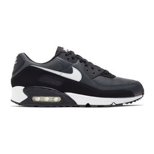 Nike Air Max 90 - Herren Schuhe Grau-Schwarz CN8490-002 , Größe: EU 42.5 US 9