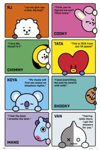 Poster BT21 Characters 2 61x91.5cm